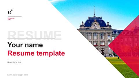 University of Bern Resume PPT Template