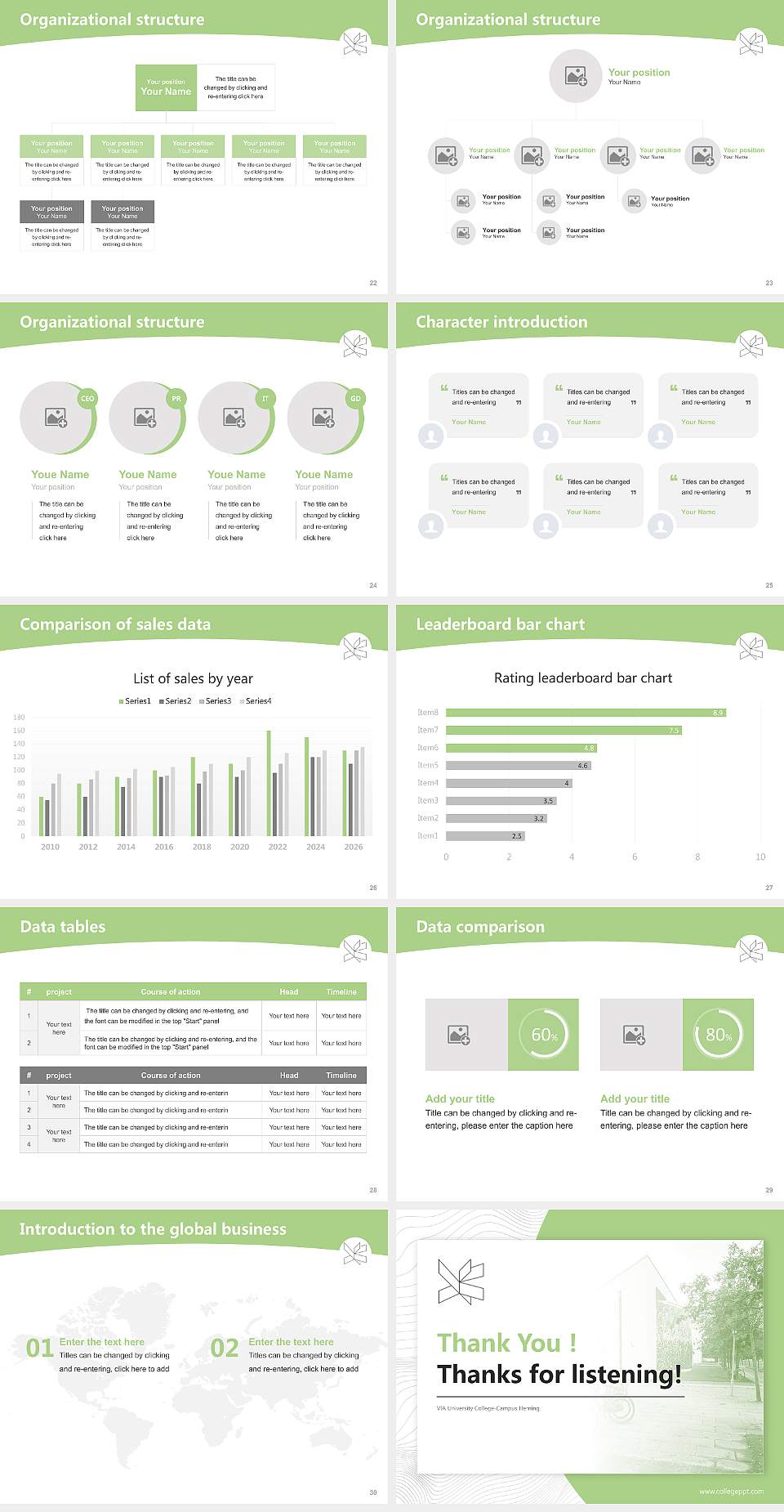 VIA University College-Campus Herning Academic Presentation/Research Findings Report PPT Template4:3 ratio PPT effect preview image4