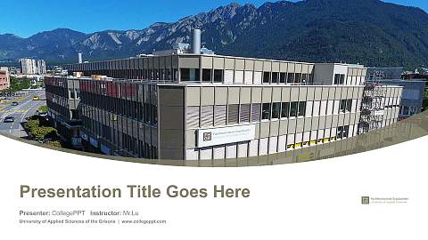 University of Applied Sciences of the Grisons Course/Courseware Creation PPT Template