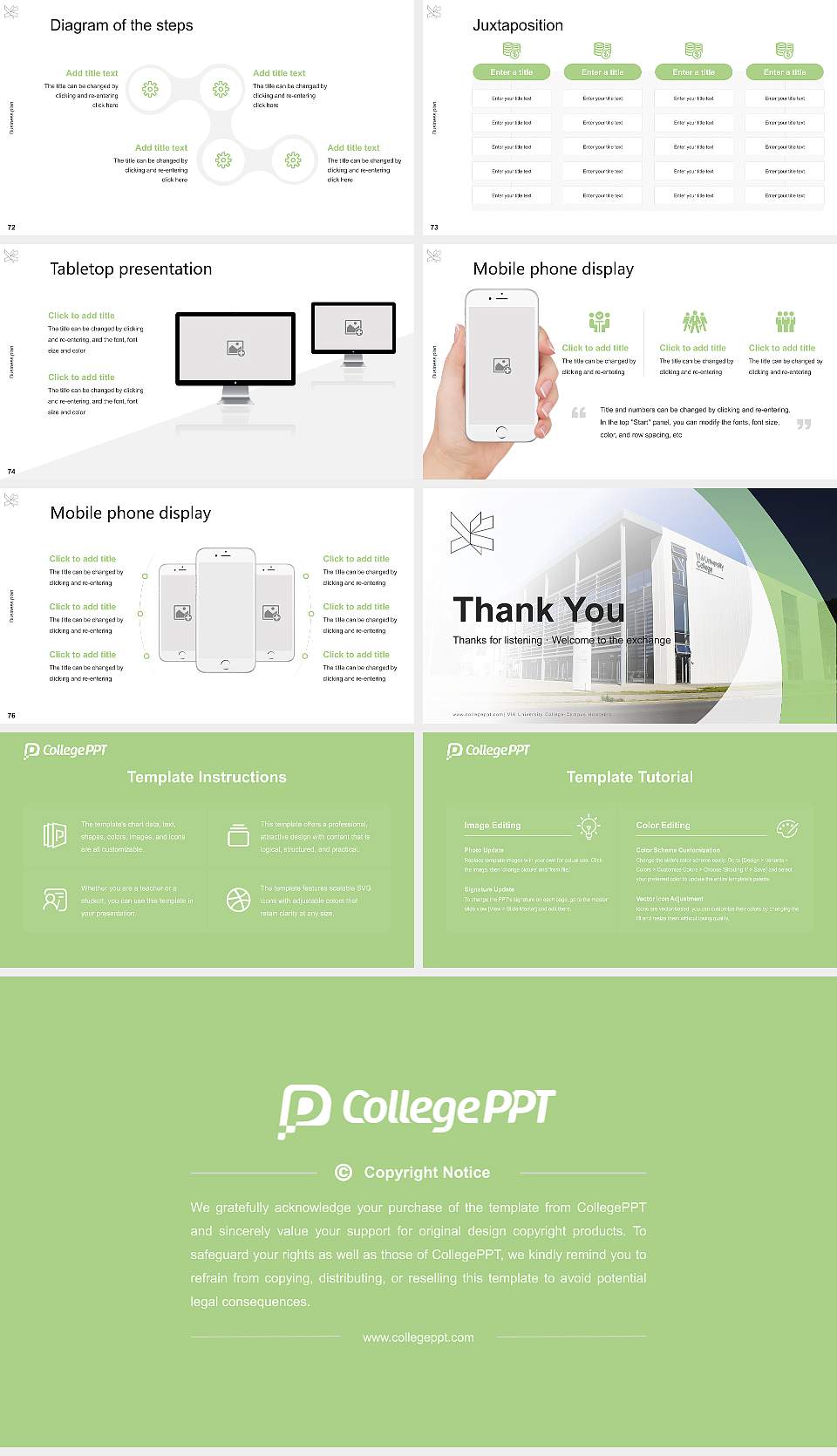 VIA University College-Campus Holstebro Competition/Entrepreneurship Contest PPT Template16:9 ratio PPT effect preview image9