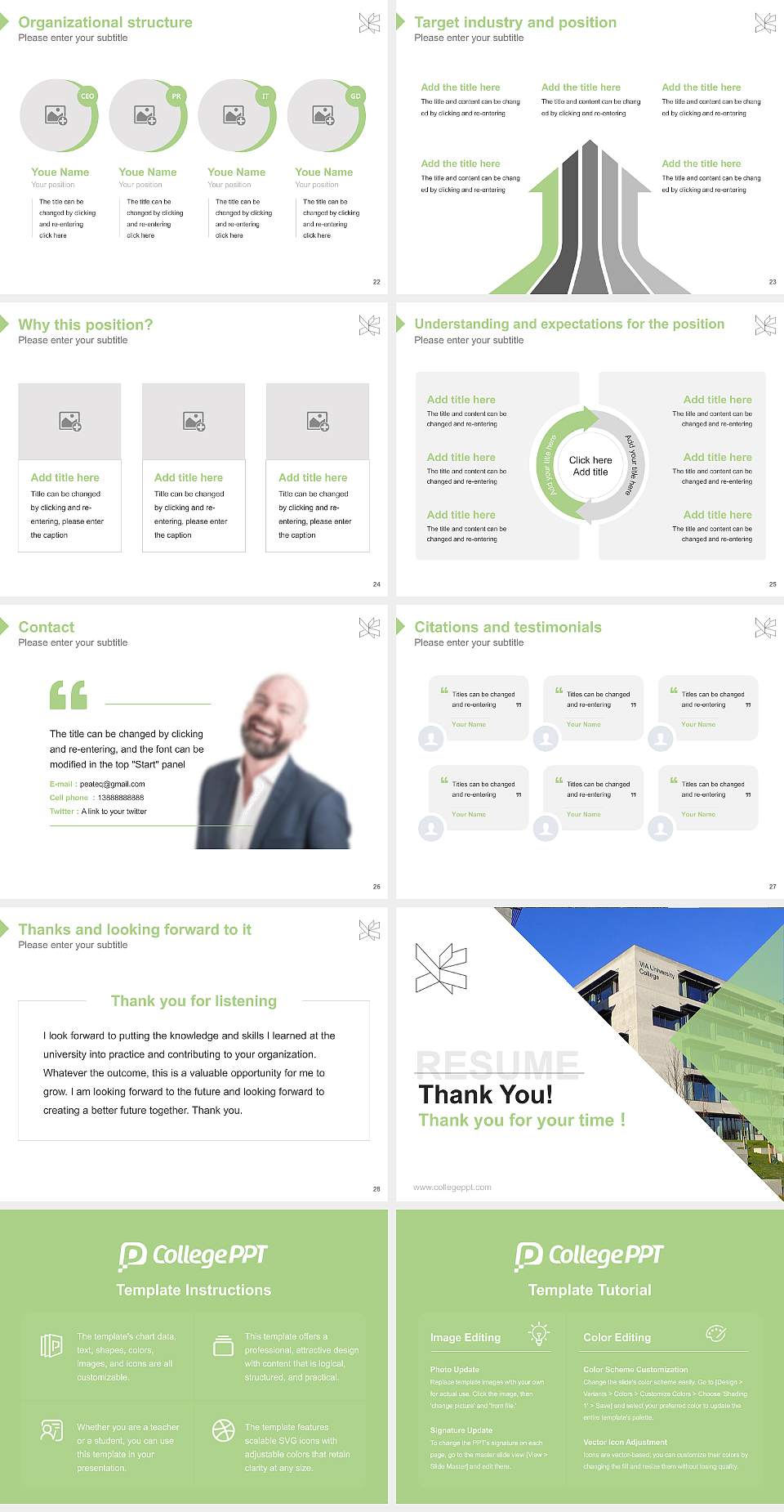 VIA University College-Campus Aarhus Resume PPT Template4:3 ratio PPT effect preview image4