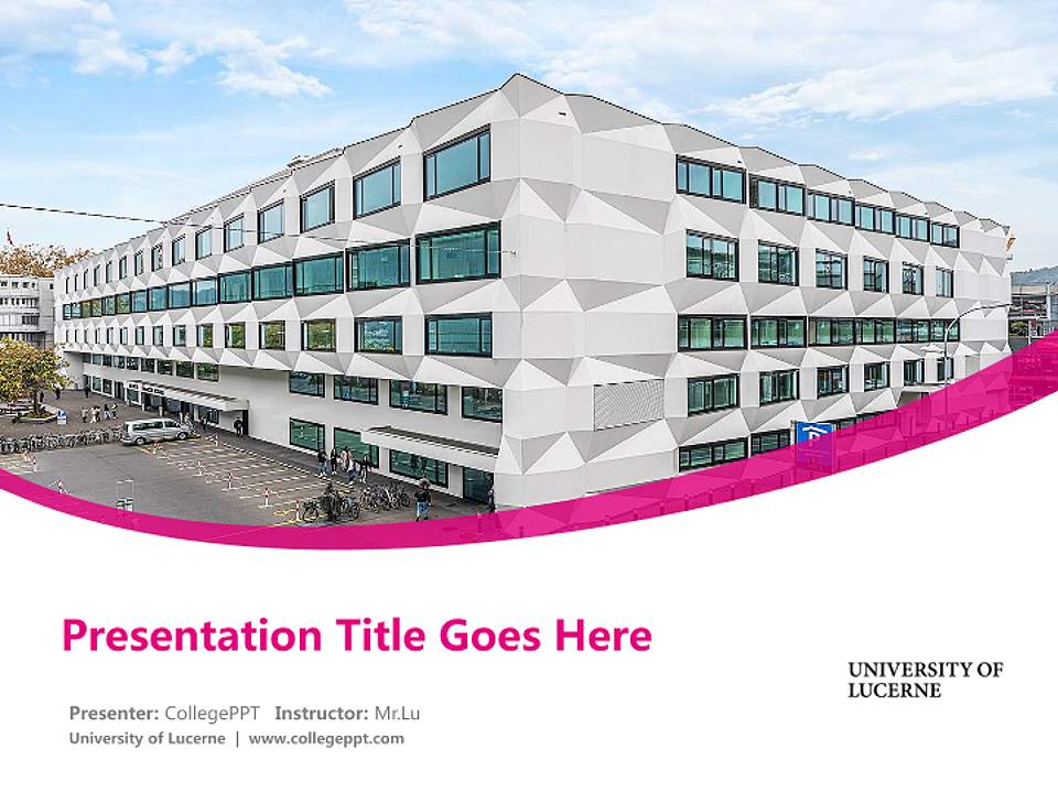 University of Lucerne Course/Courseware Creation PPT Template4:3 ratio PPT effect preview image5
