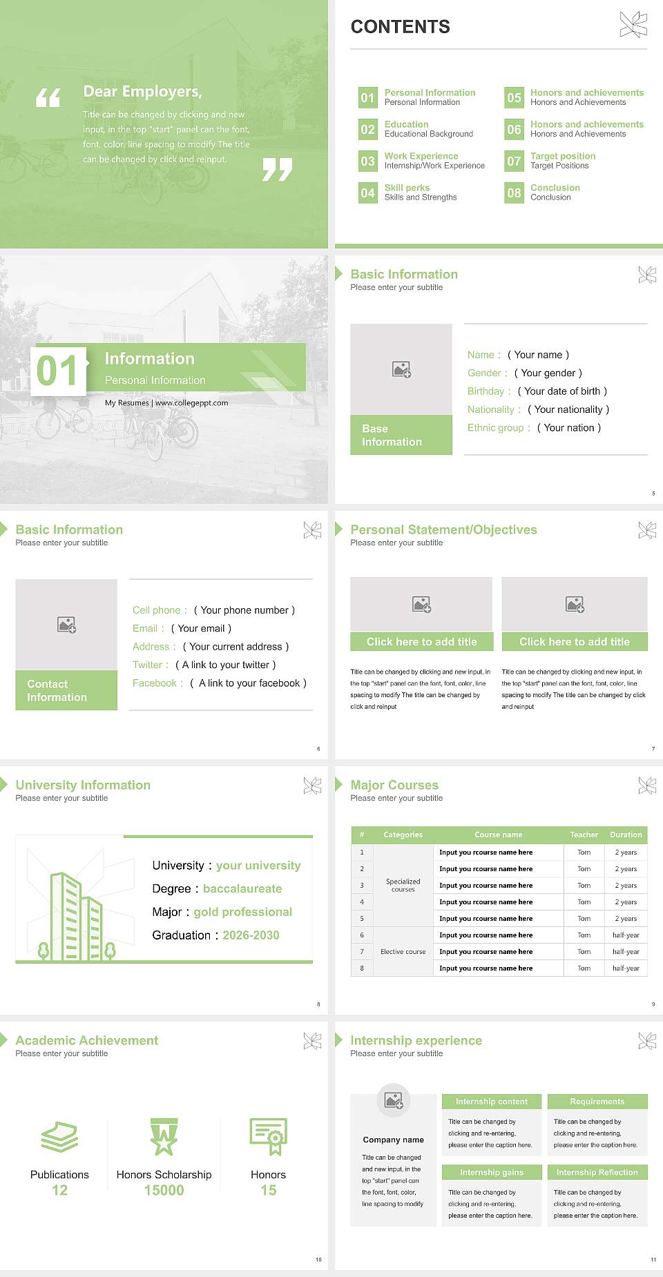 VIA University College-Campus Herning Resume PPT Template4:3 ratio PPT effect preview image2