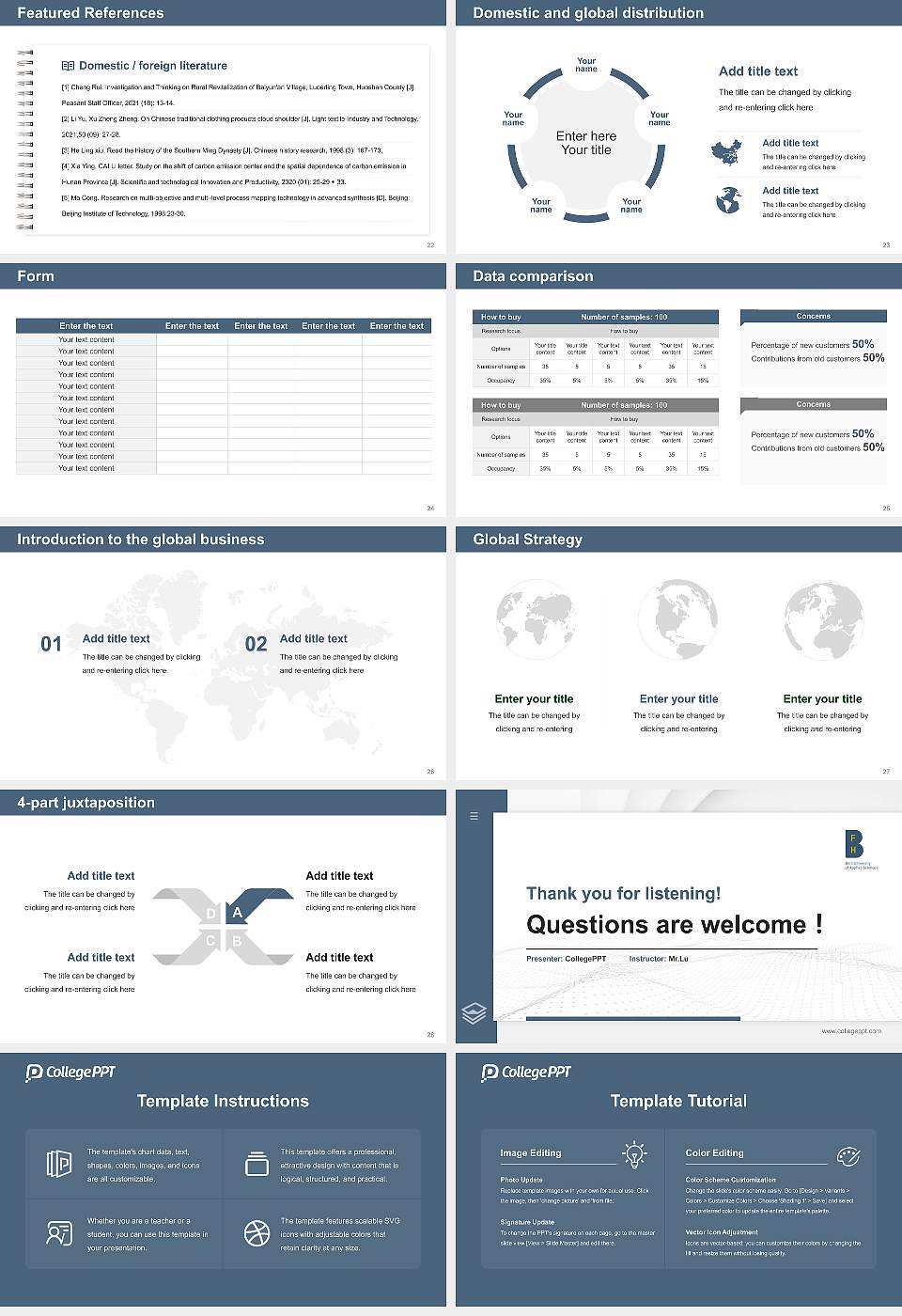 Bern University of Applied Sciences Thesis Proposal/Graduation Defense PPT Template16:9 ratio PPT effect preview image4