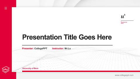 University of Bern Thesis Proposal/Graduation Defense PPT Template