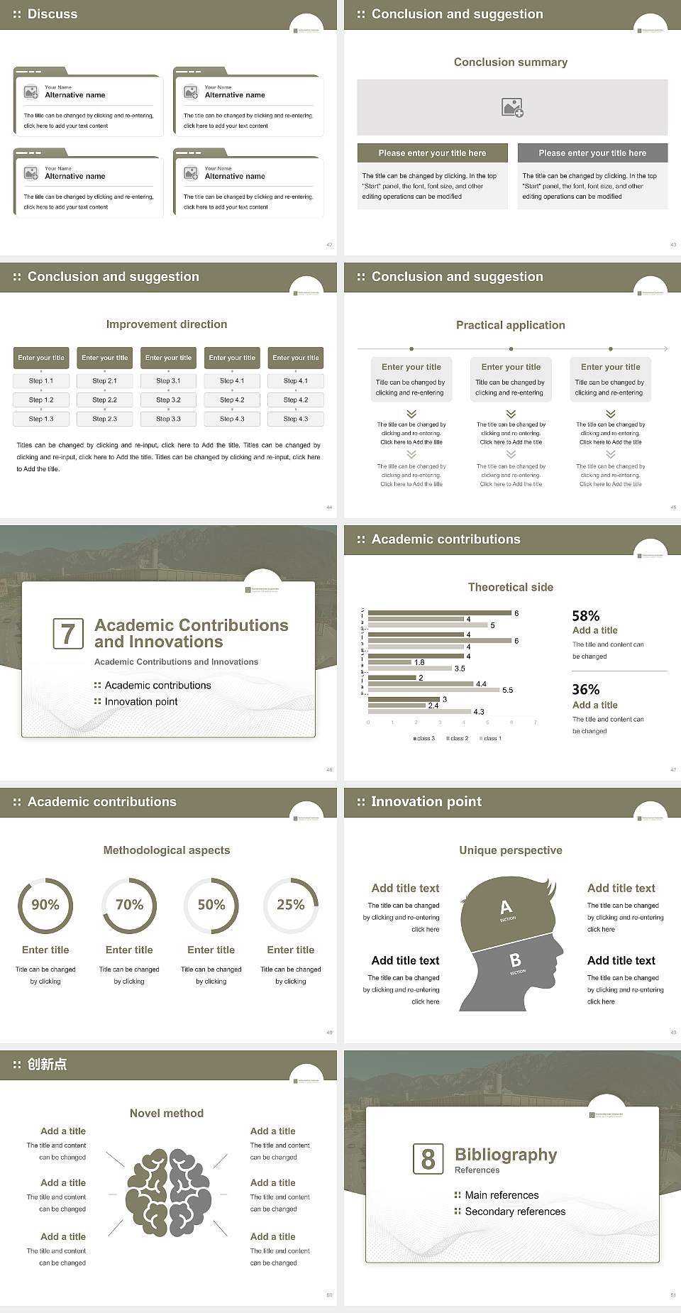 University of Applied Sciences of the Grisons Graduation Thesis Defense PPT Template4:3 ratio PPT effect preview image6