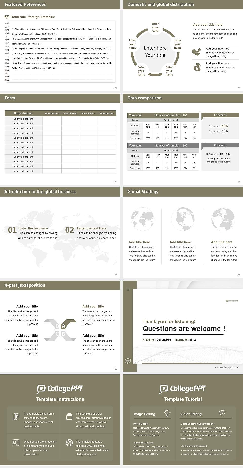 University of Applied Sciences of the Grisons Thesis Proposal/Graduation Defense PPT Template4:3 ratio PPT effect preview image4