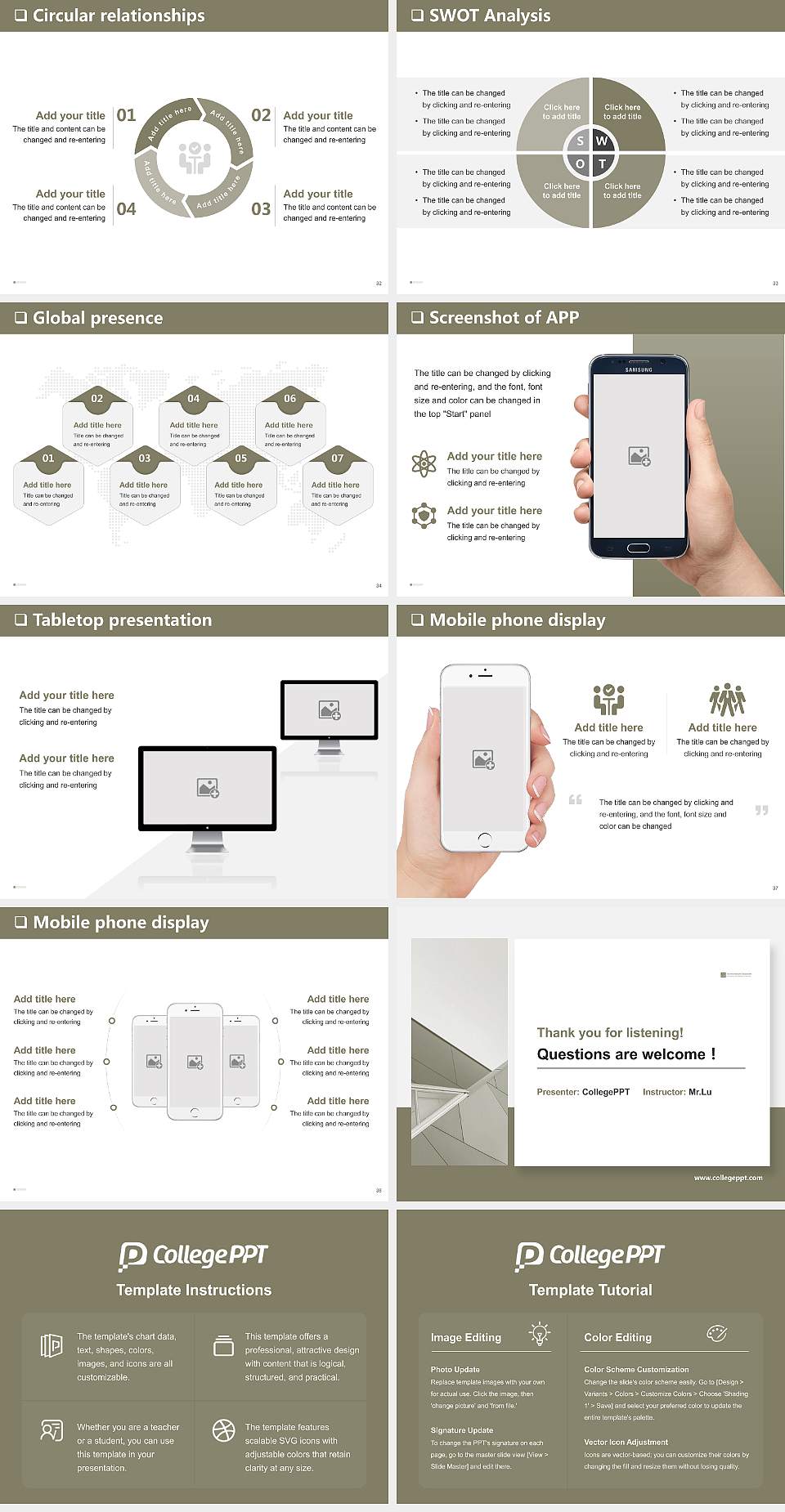 University of Applied Sciences of the Grisons General PPT Template4:3 ratio PPT effect preview image5