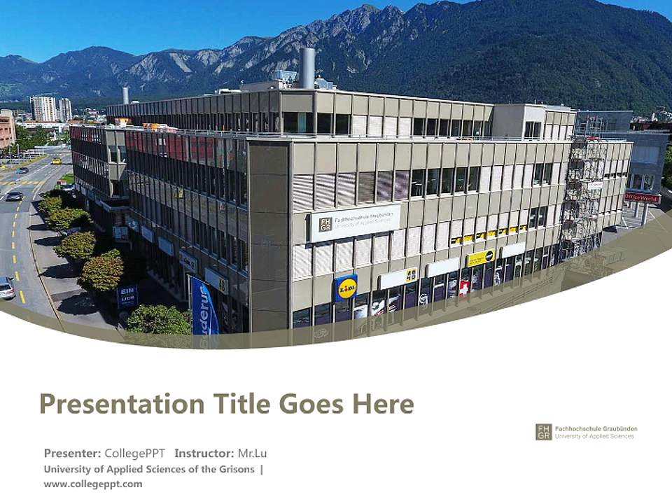 University of Applied Sciences of the Grisons Course/Courseware Creation PPT Template4:3 ratio PPT effect preview image5