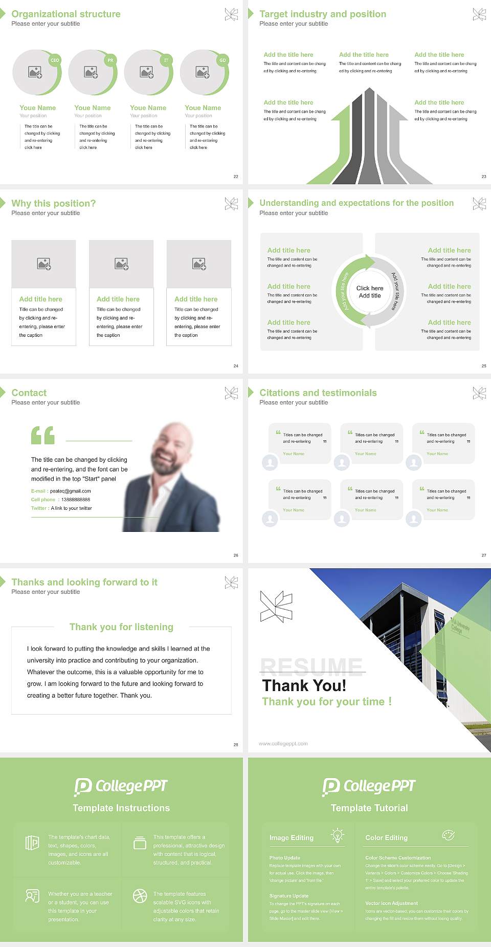 VIA University College-Campus Holstebro Resume PPT Template4:3 ratio PPT effect preview image4