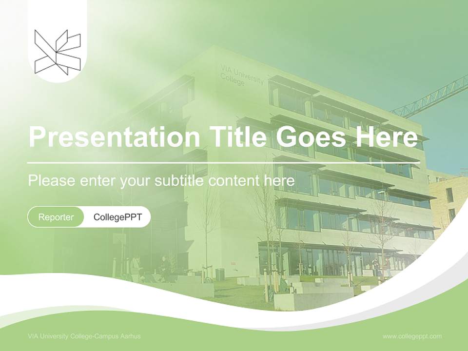 VIA University College-Campus Aarhus Lecture Sharing and Networking Event PPT Template4:3 ratio PPT effect preview image4