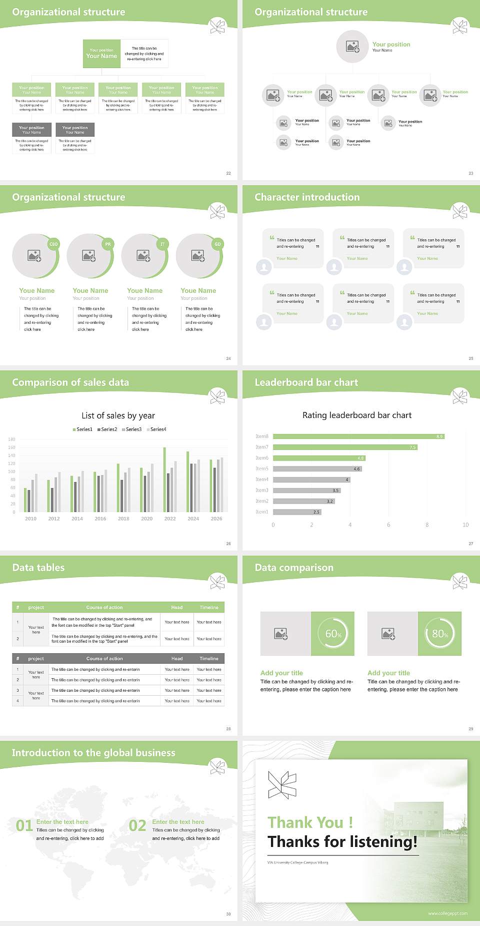 VIA University College-Campus Viborg Academic Presentation/Research Findings Report PPT Template4:3 ratio PPT effect preview image4
