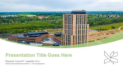 VIA University College-Campus Horsens Course/Courseware Creation PPT Template