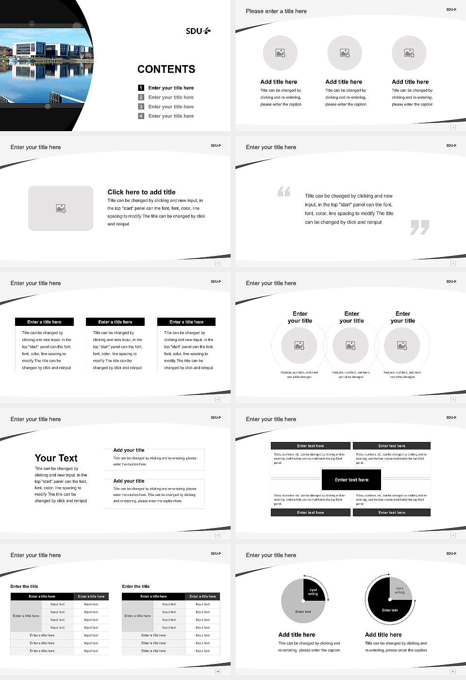 University of Southern Denmark Course/Courseware Creation PPT Template16:9 ratio PPT effect preview image2