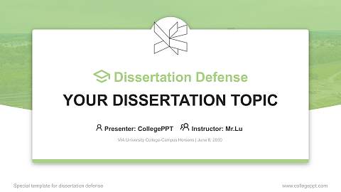 VIA University College-Campus Horsens Graduation Thesis Defense PPT Template