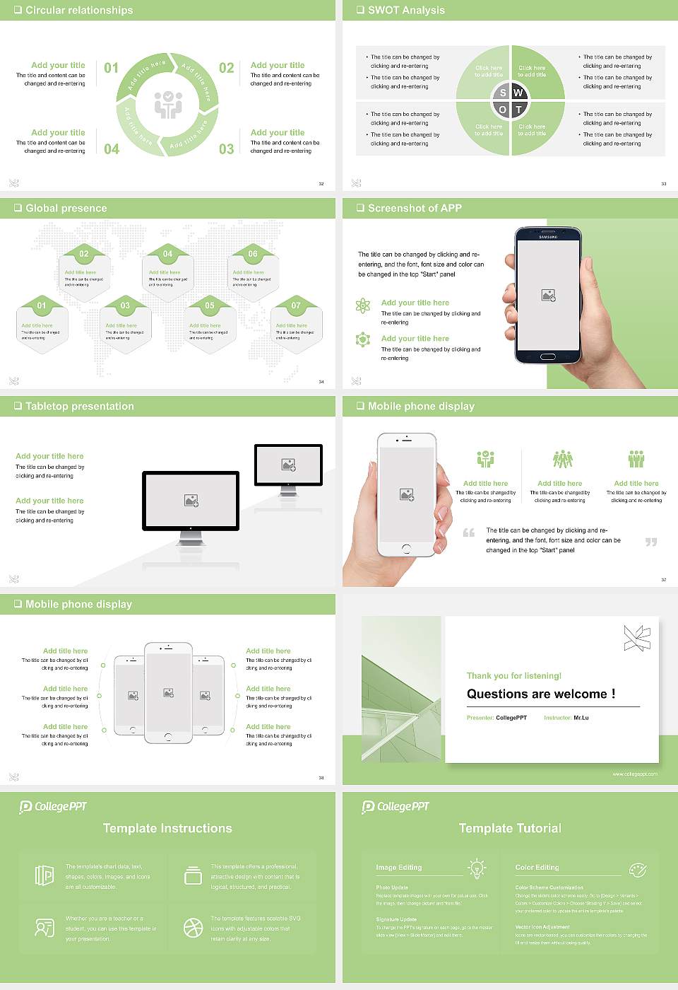 VIA University College-Campus Horsens General PPT Template16:9 ratio PPT effect preview image5