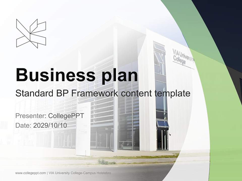 VIA University College-Campus Holstebro Competition/Entrepreneurship Contest PPT Template4:3 ratio PPT effect preview image9