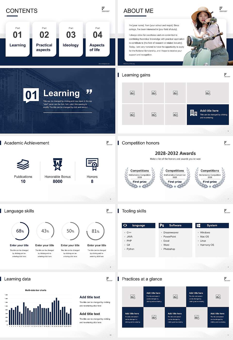University of Fribourg National Scholarship Defense PPT Template16:9 ratio PPT effect preview image2