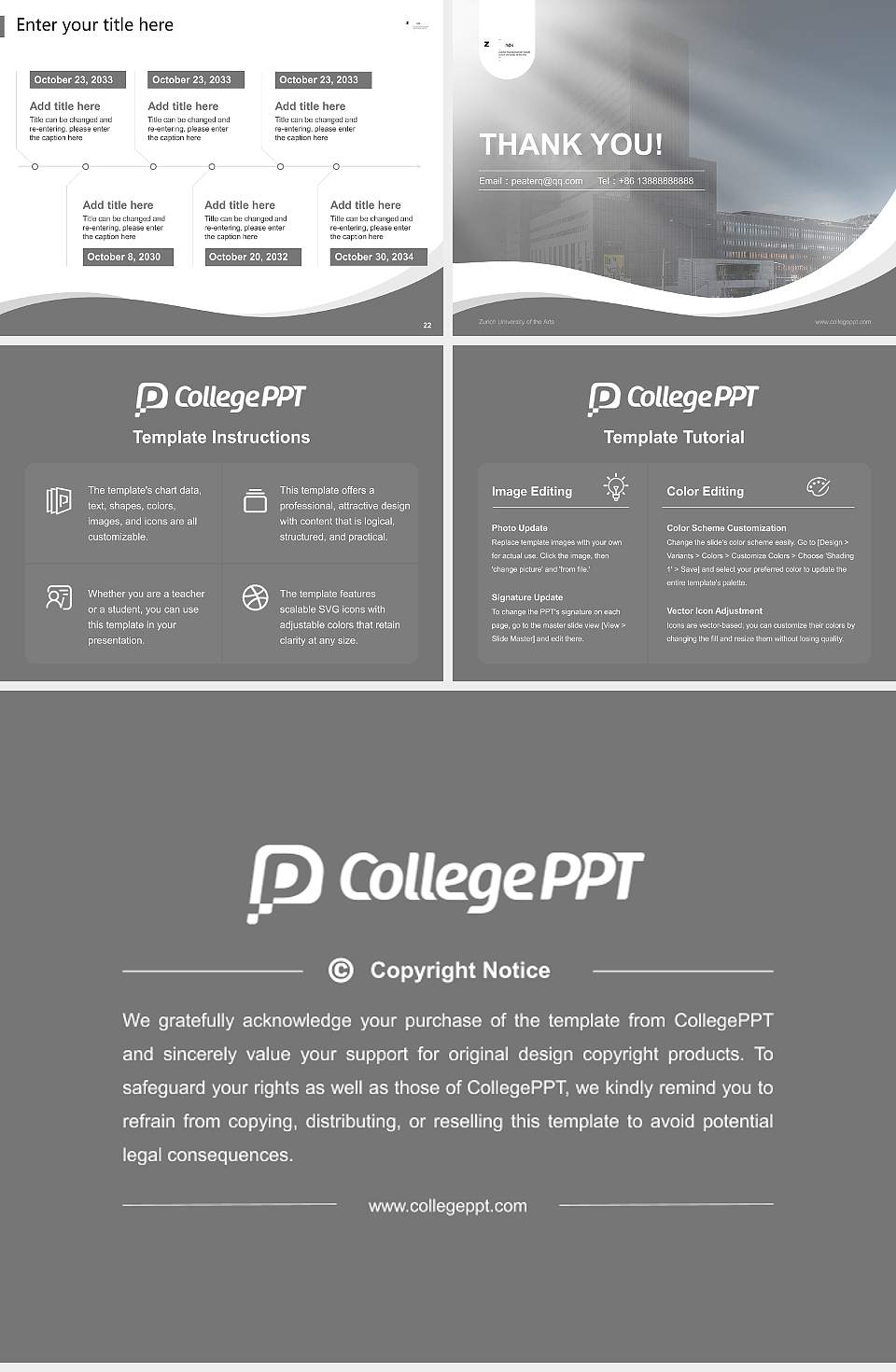 Zurich University of the Arts Lecture Sharing and Networking Event PPT Template4:3 ratio PPT effect preview image4