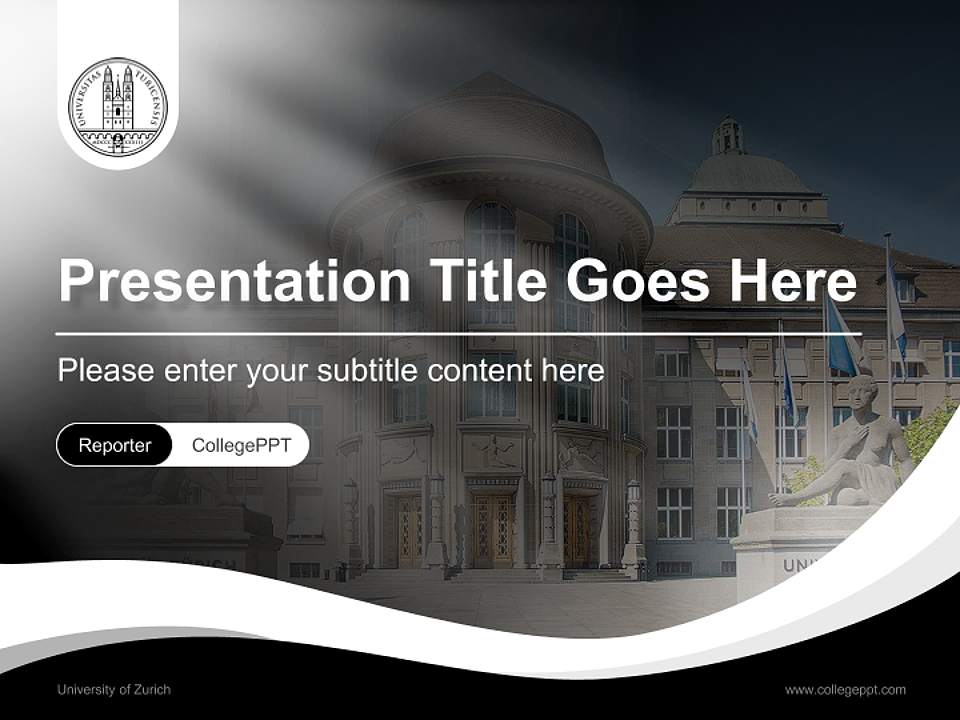 University of Zurich Lecture Sharing and Networking Event PPT Template4:3 ratio PPT effect preview image4