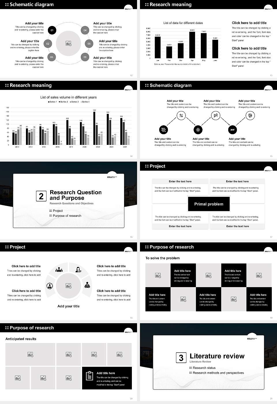 Lucerne University of Applied Sciences and Arts Graduation Thesis Defense PPT Template16:9 ratio PPT effect preview image3