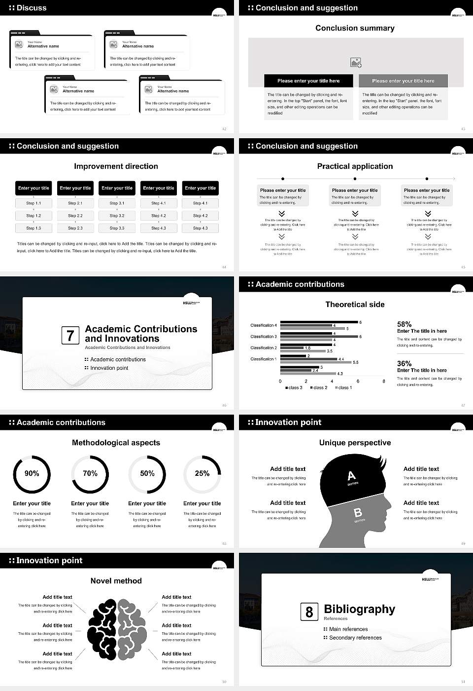 Lucerne University of Applied Sciences and Arts Graduation Thesis Defense PPT Template16:9 ratio PPT effect preview image6