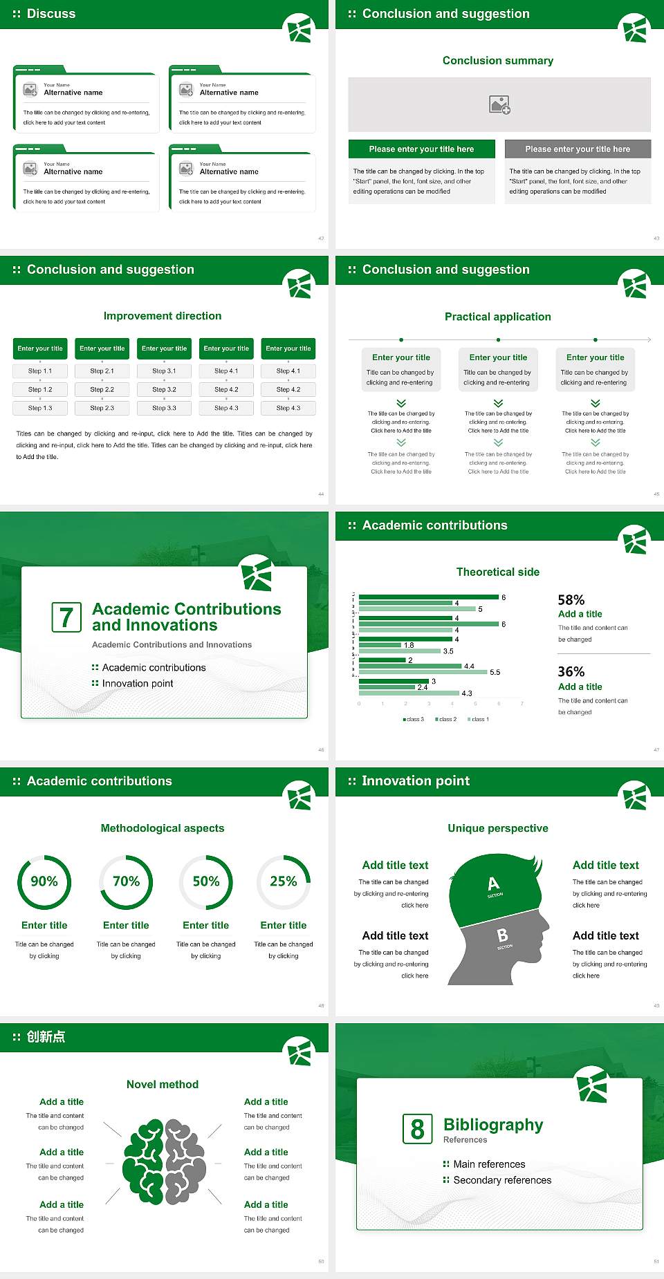 University of St. Gallen Graduation Thesis Defense PPT Template4:3 ratio PPT effect preview image6