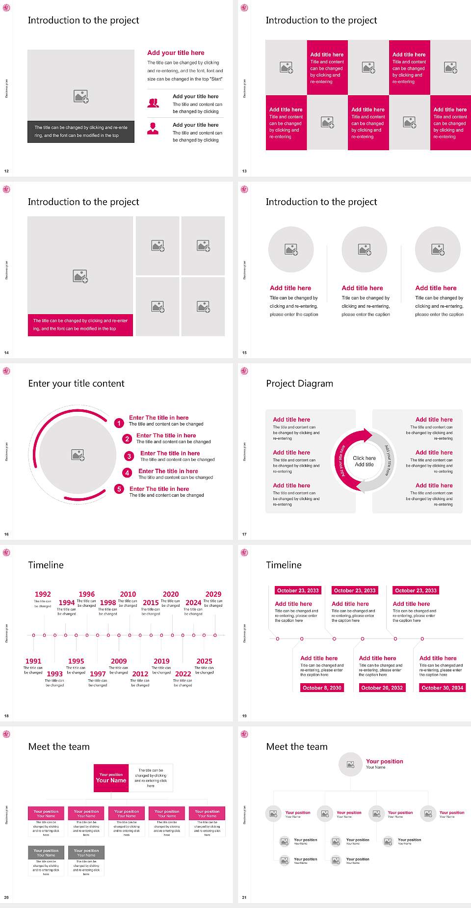 University of Geneva Competition/Entrepreneurship Contest PPT Template4:3 ratio PPT effect preview image3