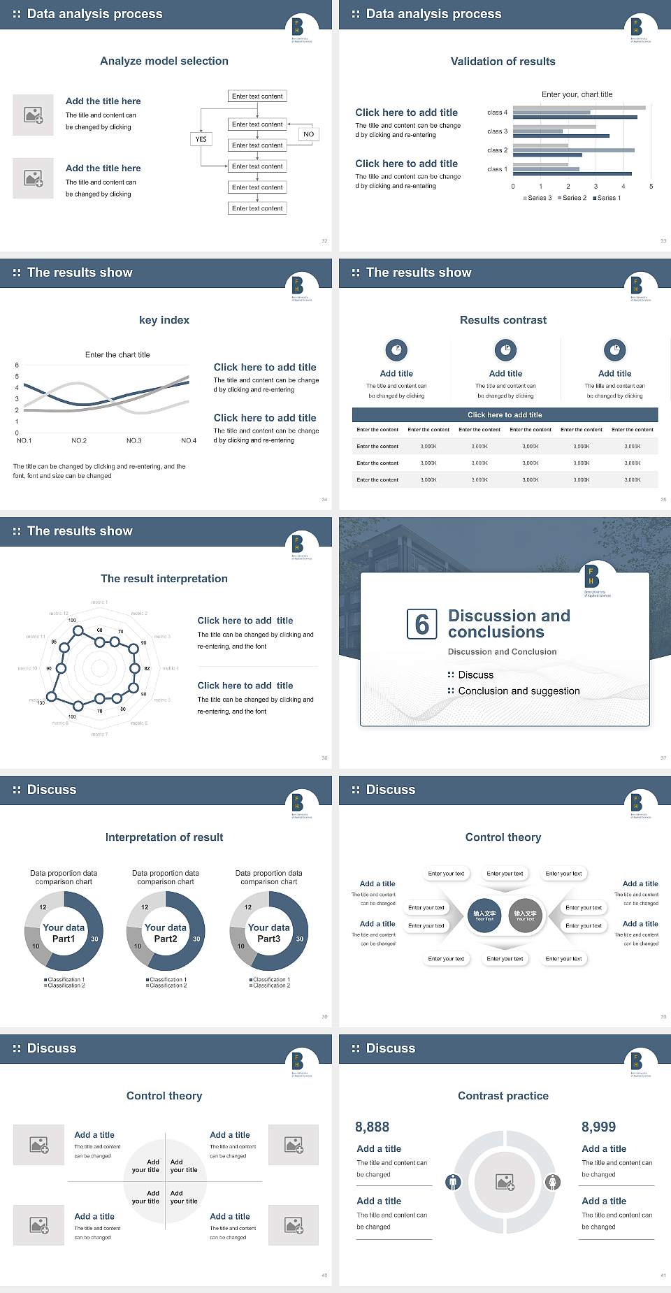 Bern University of Applied Sciences Graduation Thesis Defense PPT Template4:3 ratio PPT effect preview image5
