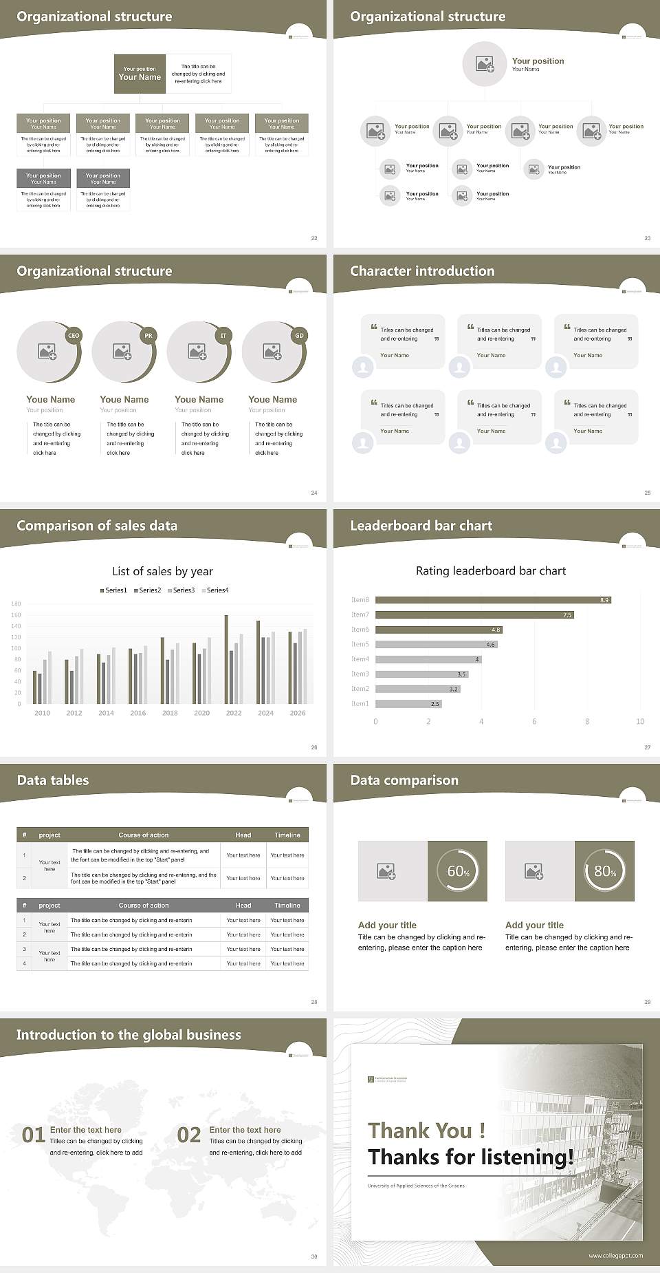 University of Applied Sciences of the Grisons Academic Presentation/Research Findings Report PPT Template4:3 ratio PPT effect preview image4