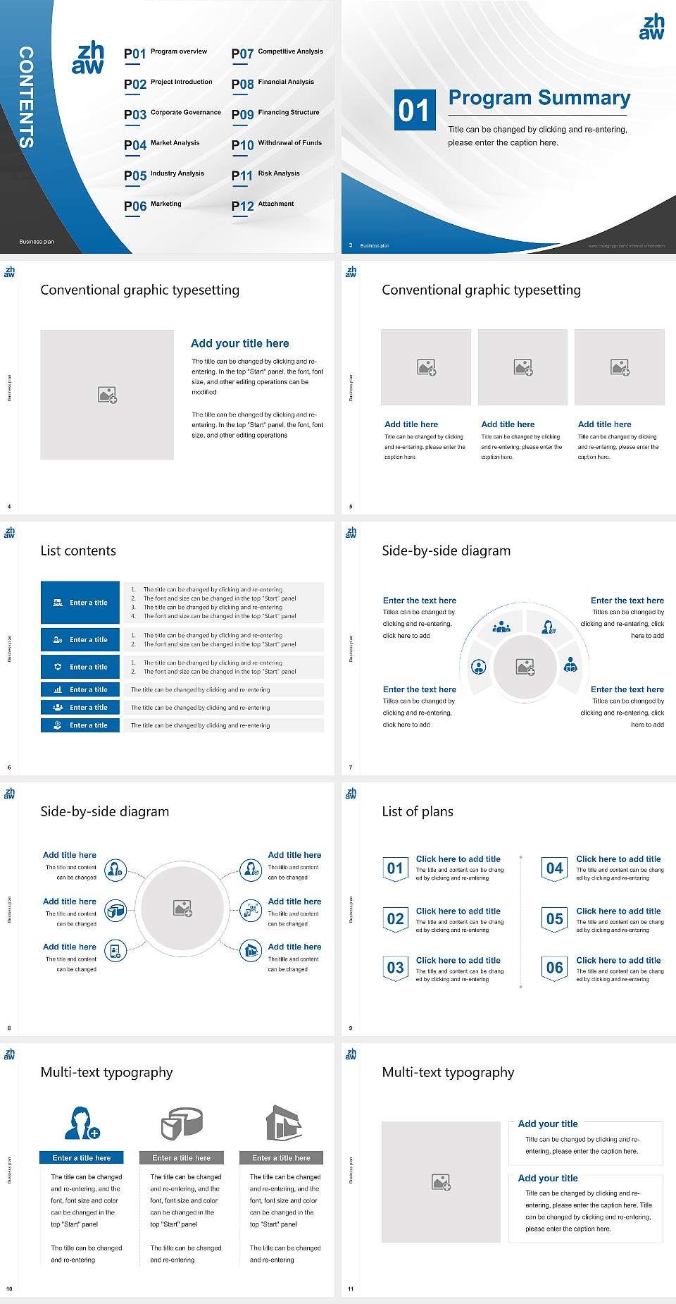 Zurich University of Applied Sciences – ZHAW Competition/Entrepreneurship Contest PPT Template4:3 ratio PPT effect preview image2