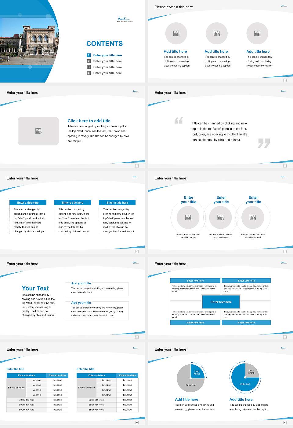 University of Lausanne Course/Courseware Creation PPT Template16:9 ratio PPT effect preview image2
