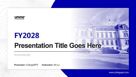 University of Neuchâtel Academic Presentation/Research Findings Report PPT Template