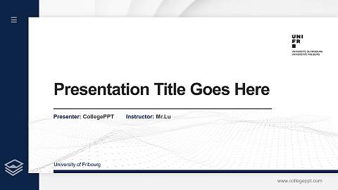University of Fribourg Thesis Proposal/Graduation Defense PPT Template