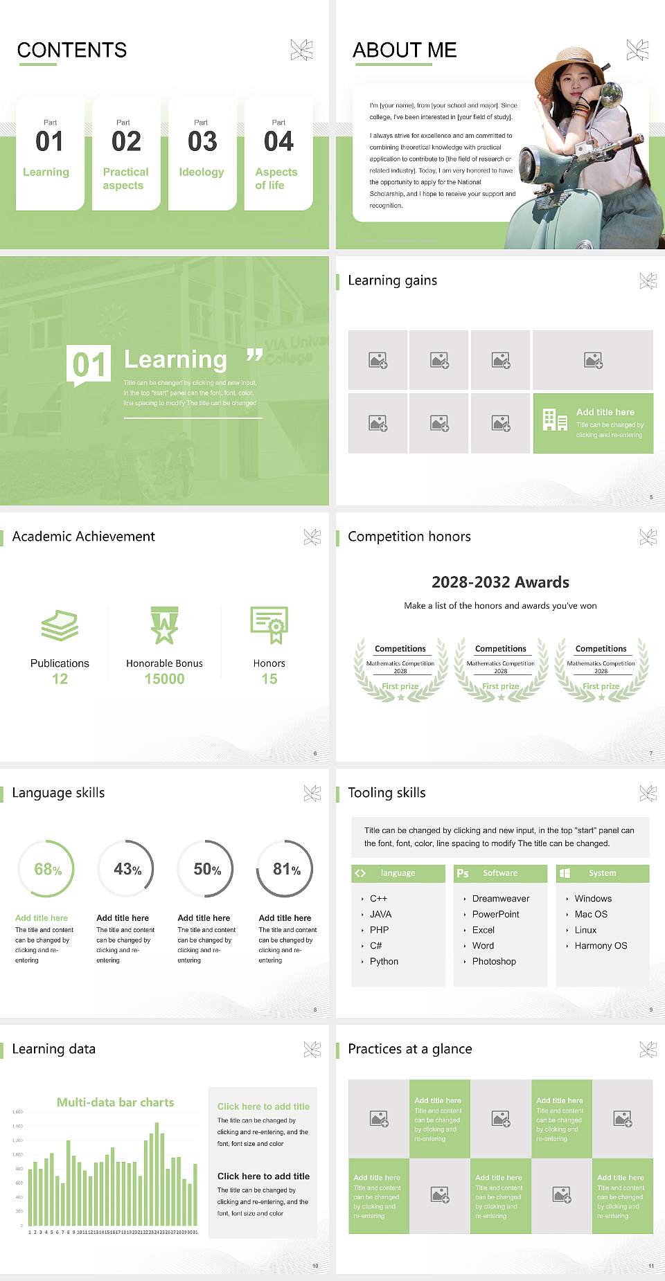 VIA University College-Campus Silkeborg National Scholarship Defense PPT Template4:3 ratio PPT effect preview image2