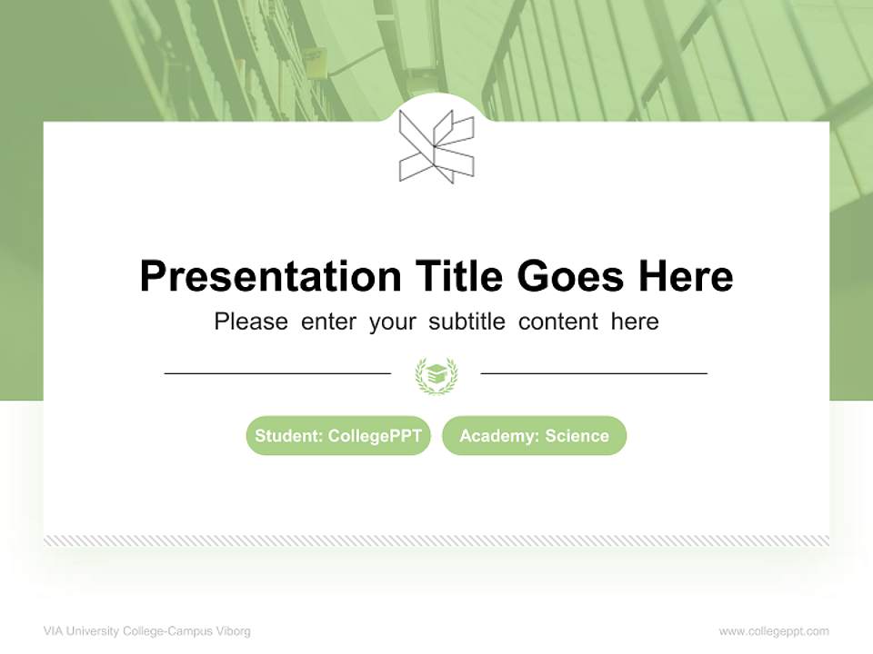 VIA University College-Campus Viborg National Scholarship Defense PPT Template4:3 ratio PPT effect preview image4