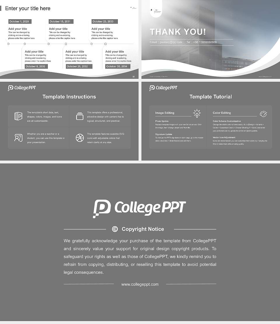 Zurich University of the Arts Lecture Sharing and Networking Event PPT Template16:9 ratio PPT effect preview image4