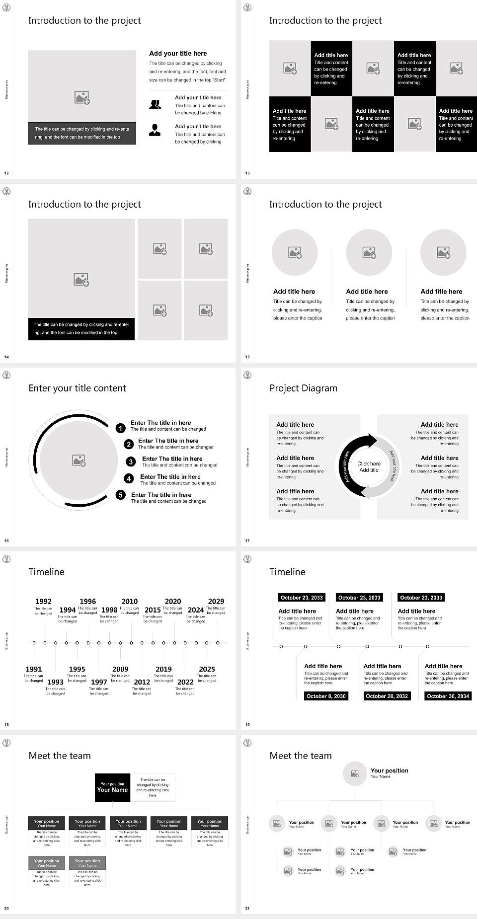University of Zurich Competition/Entrepreneurship Contest PPT Template4:3 ratio PPT effect preview image3