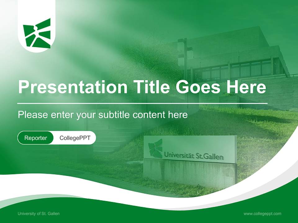 University of St. Gallen Lecture Sharing and Networking Event PPT Template4:3 ratio PPT effect preview image4