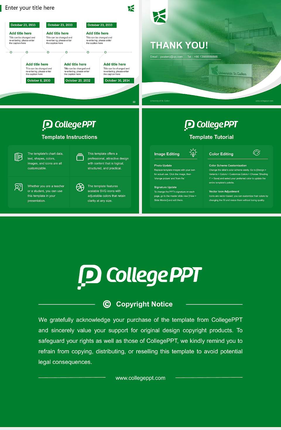 University of St. Gallen Lecture Sharing and Networking Event PPT Template4:3 ratio PPT effect preview image4