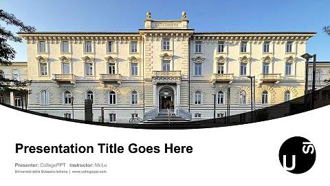 Università della Svizzera italiana Course/Courseware Creation PPT Template