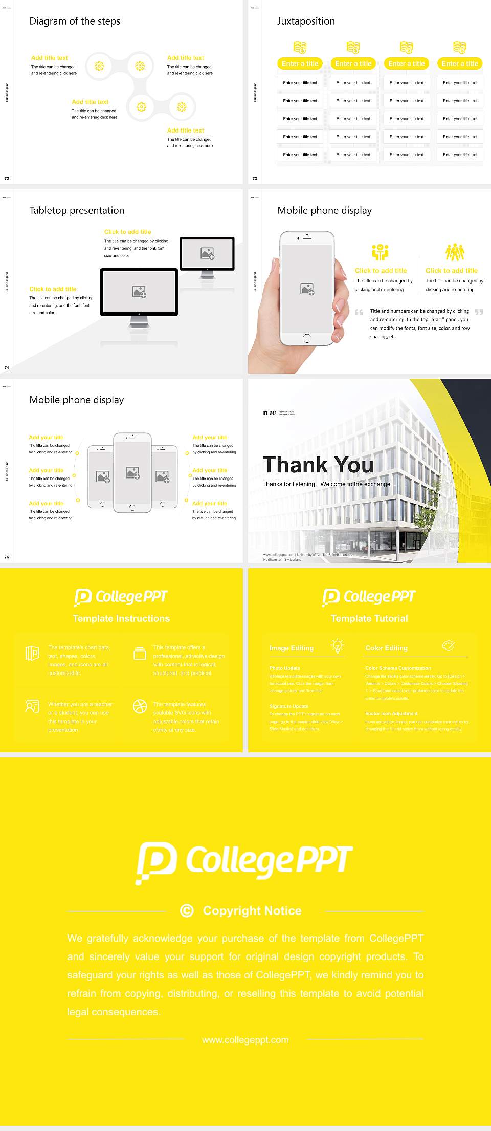 University of Applied Sciences and Arts Northwestern Switzerland Competition/Entrepreneurship Contest PPT Template4:3 ratio PPT effect preview image9