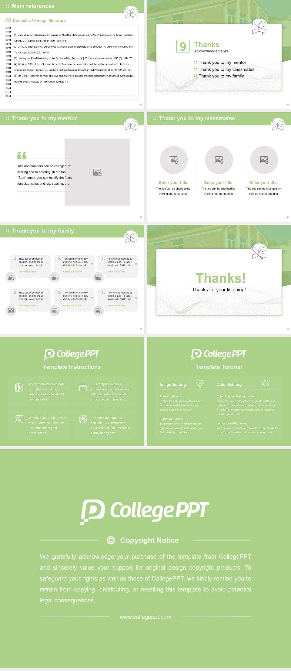 VIA University College-Campus Silkeborg Graduation Thesis Defense PPT Template4:3 ratio PPT effect preview image7