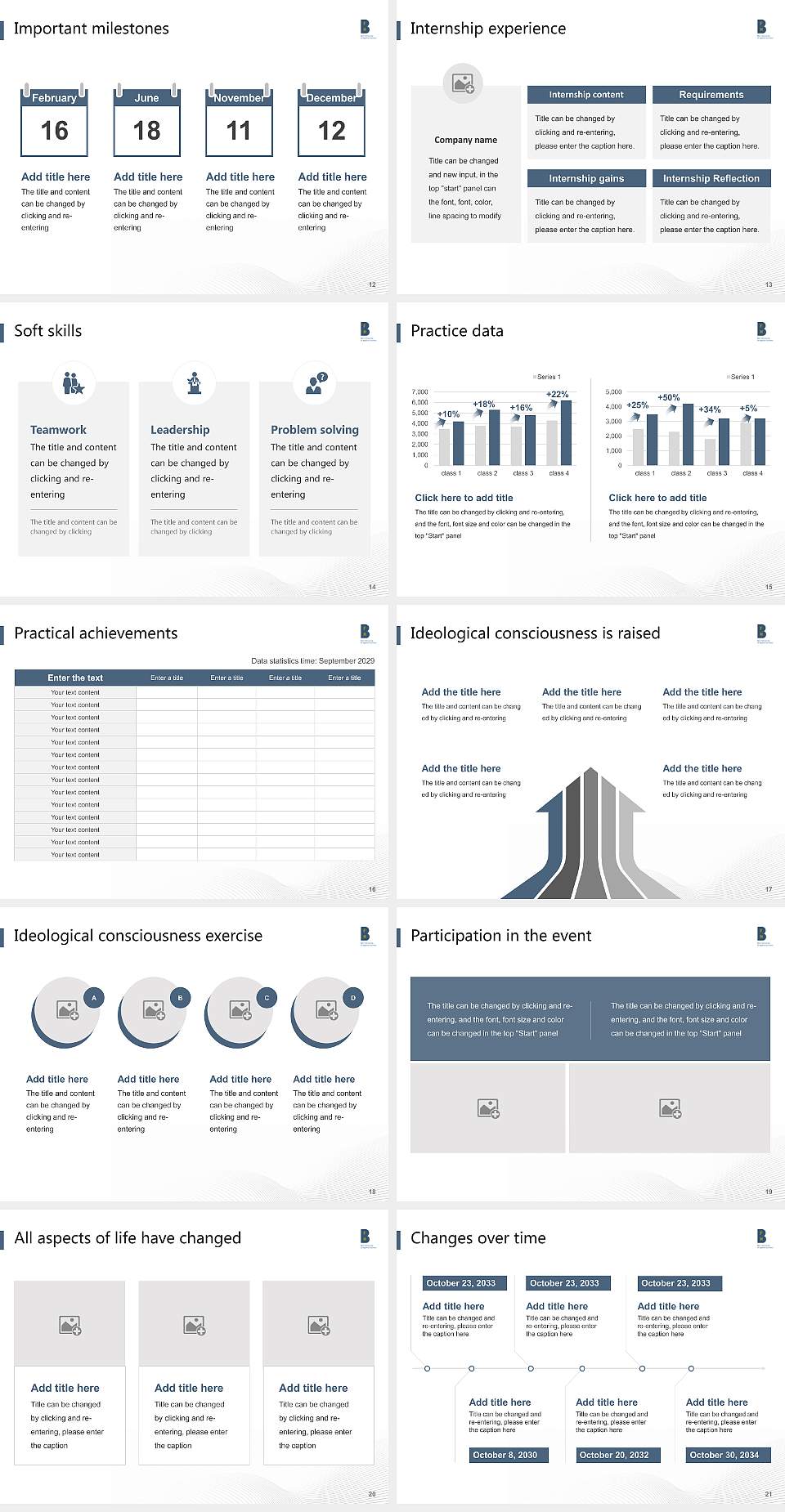 Bern University of Applied Sciences National Scholarship Defense PPT Template4:3 ratio PPT effect preview image3