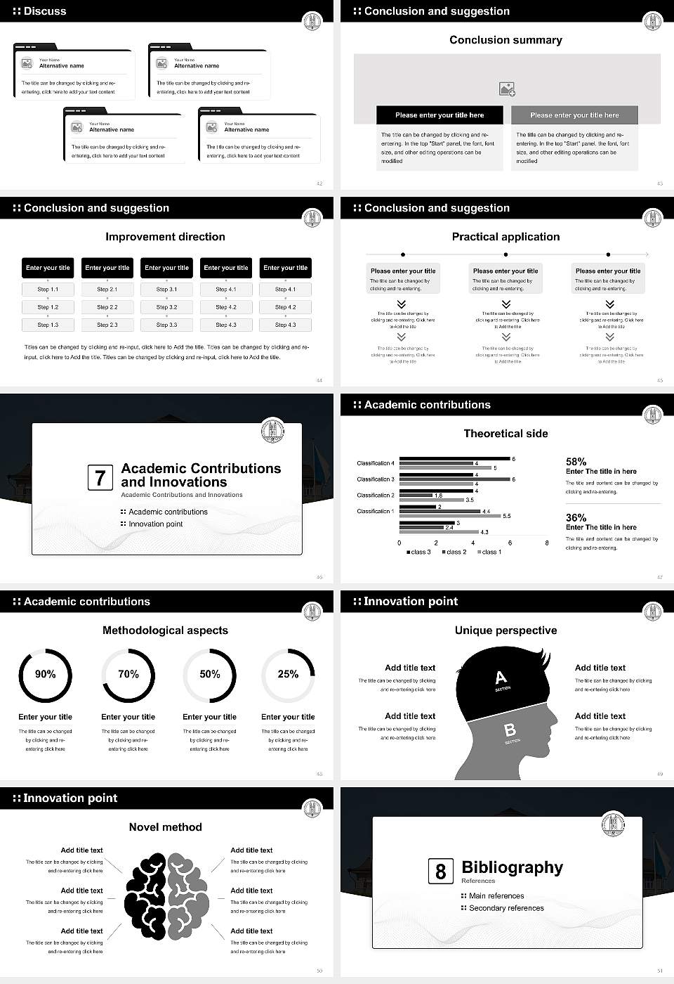 University of Zurich Graduation Thesis Defense PPT Template16:9 ratio PPT effect preview image6