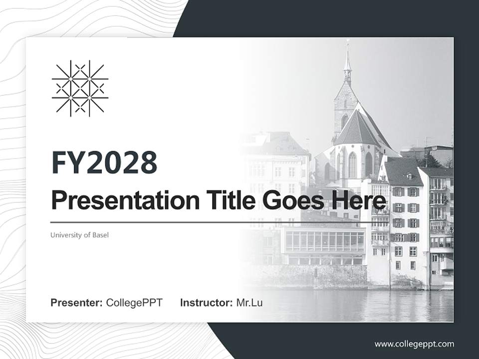 University of Basel Academic Presentation/Research Findings Report PPT Template4:3 ratio PPT effect preview image5