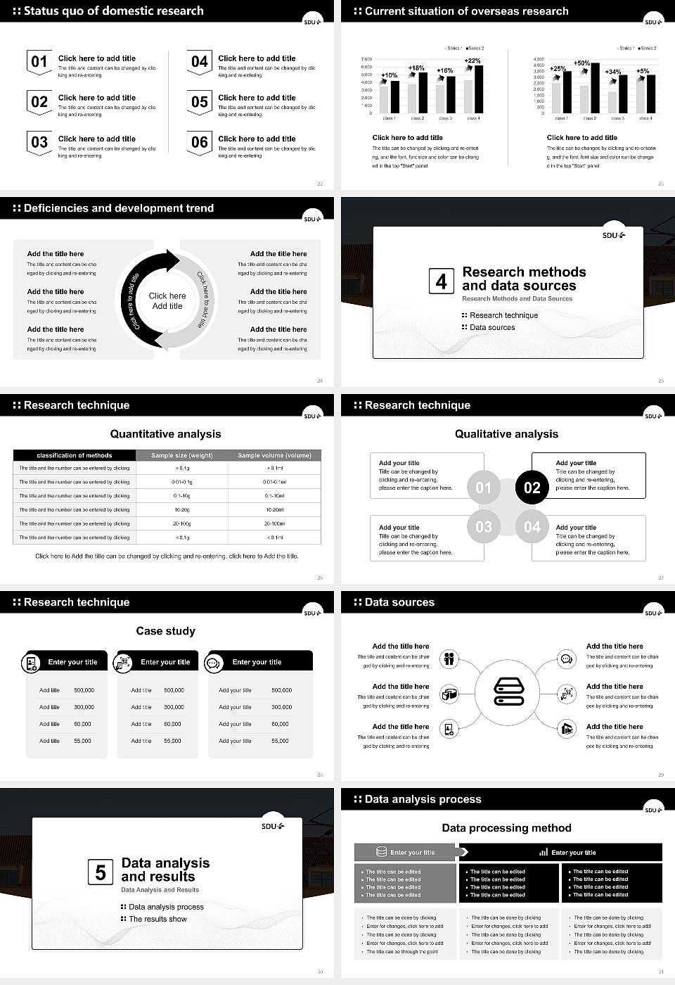 University of Southern Denmark（campus Slagelse） Graduation Thesis Defense PPT Template16:9 ratio PPT effect preview image4