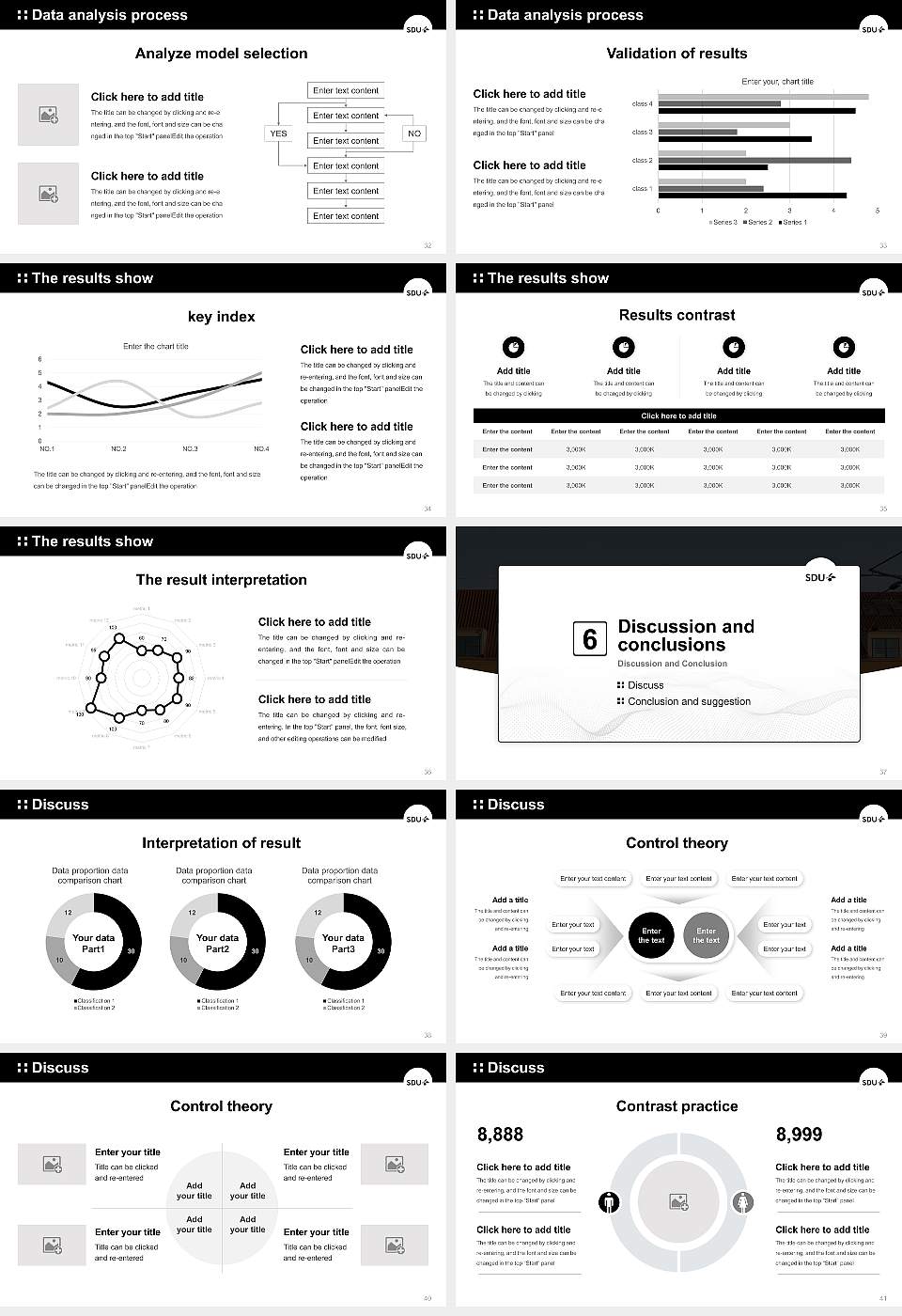 University of Southern Denmark（campus Slagelse） Graduation Thesis Defense PPT Template16:9 ratio PPT effect preview image5