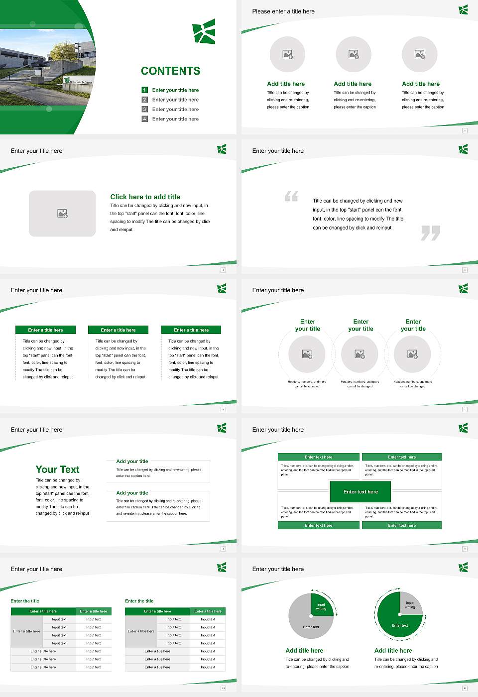 University of St. Gallen Course/Courseware Creation PPT Template16:9 ratio PPT effect preview image2