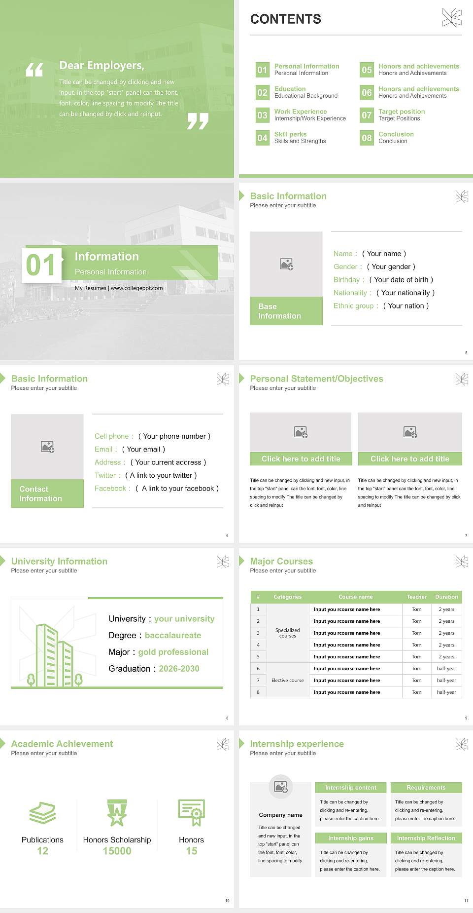 VIA University College-Campus Randers Resume PPT Template4:3 ratio PPT effect preview image2